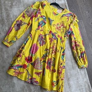 Anthropologie Birdie Shoulder Tie Tunic Dress
